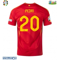 Spania Pedri Gonzalez #20 Hjemmedrakt EM 2024 Kortermet